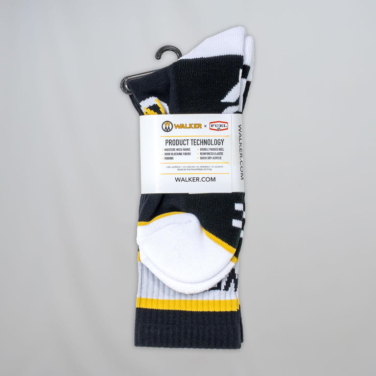 Walker Black Crew Socks