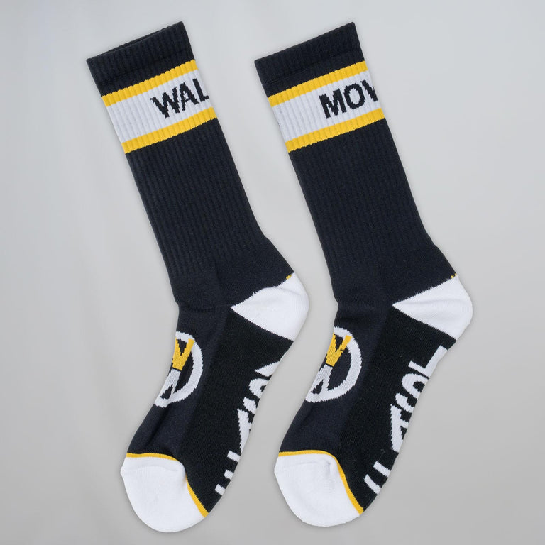 Walker Black Crew Socks