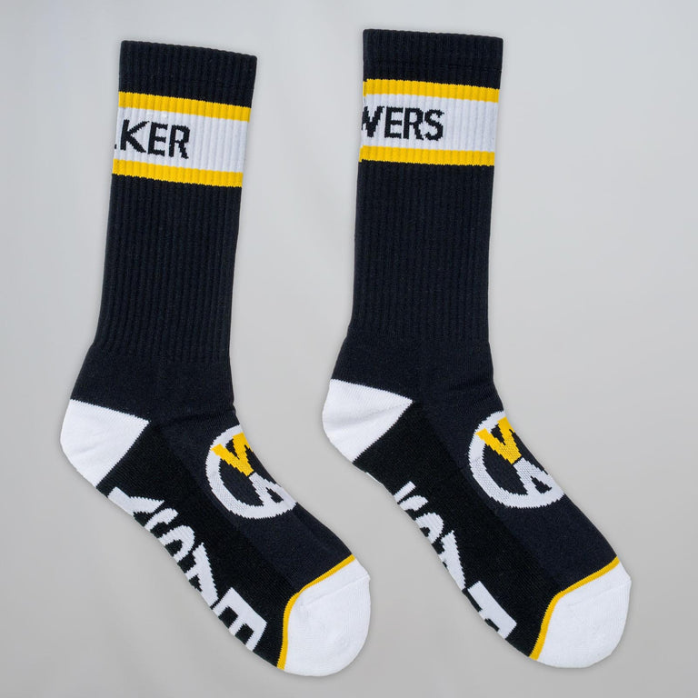 Walker Black Crew Socks