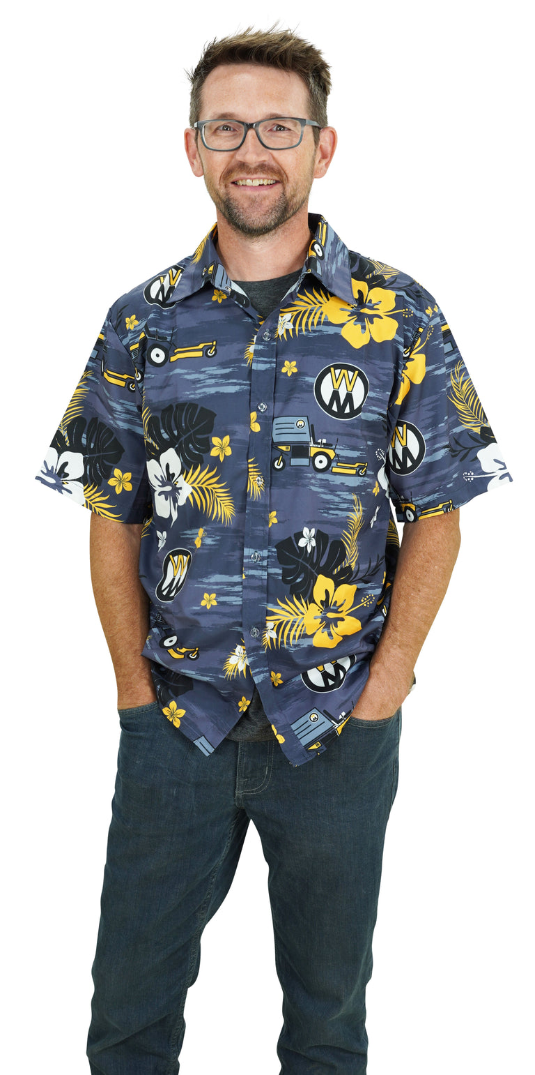 Gray Walker Hawaiian Shirt